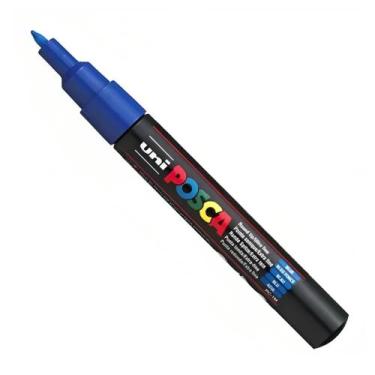 Imagem de Marcador Posca 0,7 mm Ref.PC-1M Uni-Ball Avulso, Azul