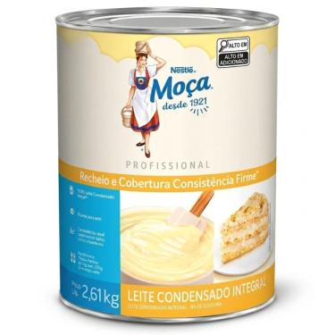 Imagem de Recheio de Leite Condensado Moça Integral 2,6 KG Cobertura Profissional Confeitaria Nestlé