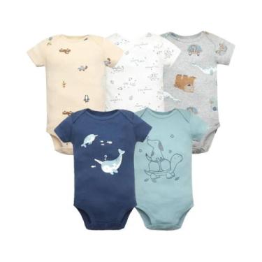 Imagem de Conjunto de Body de Algodão para Bebês - Recém-Nascido, Meninos e Meni
