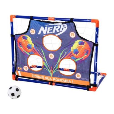 Imagem de Chute a Gol Nerf Chute ao Alvo Gol Medium Fun - 5 Peças