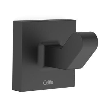 Imagem de Cabide Matte Linha Up 4,5cm x 4,5cm x 5,0cm Incolor/Black Celite