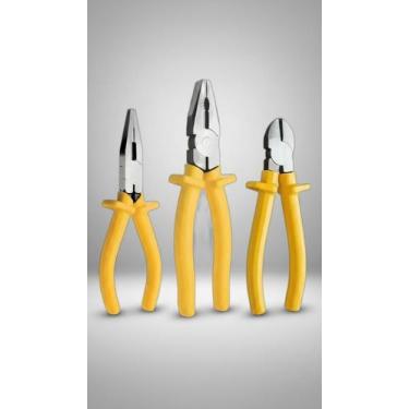 Imagem de Kit 3 Alicates Isolados 1000V Aço Especial - Congratulations Store
