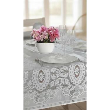 Imagem de Toalha de Mesa Renda 1,40m x 1,40m Branca - Congratulations Store
