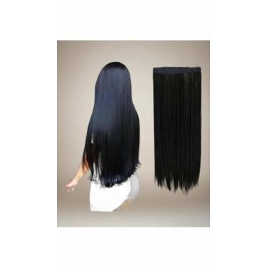 Imagem de Aplique de Cabelo Sintético Liso 70cm Preto - Congratulations Store
