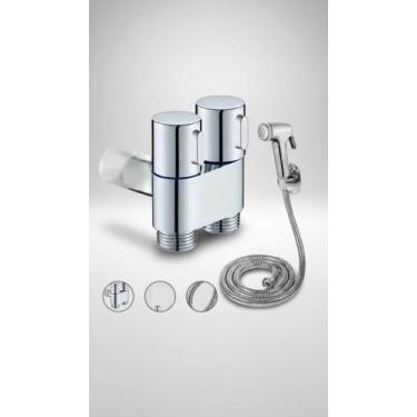 Imagem de Ducha Higiênica Dupla Saída Aço Inox Cromada - Congratulations Store