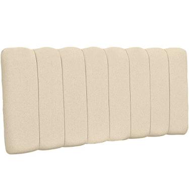 Imagem de Cabeceira Cama Box Painel Casal 160 cm Dubai W01 Linho Cru - Lyam Decor