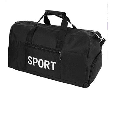 Imagem de Mala Sacola Média Unissex Sport para Viagem ou Academia (PRETA)