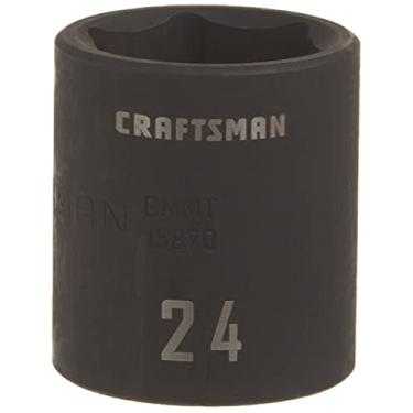Imagem de CRAFTSMAN Soquete de impacto raso, métrico, chave de 1/2 polegada, 24 mm (CMMT15870)