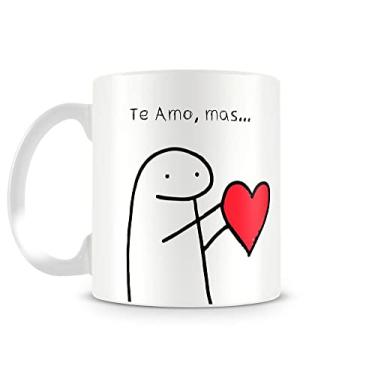 Imagem de Caneca meme boneco palito te amo mas... 330 ml