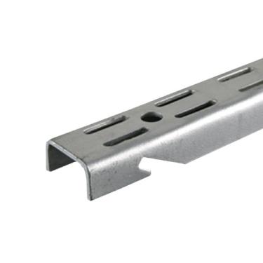 Imagem de Prateleira padrão ajustável John Sterling Dual-Trak, 63,5 cm, platina, 0120-17h