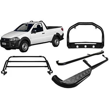 Imagem de KIT QUEBRA MATO+ESTRIBO+GRADE VIGIA STRADA 14/2020 PRETO