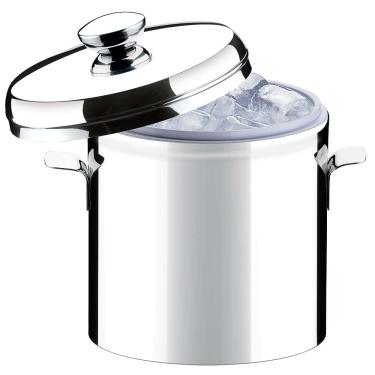 Imagem de Balde Térmico para Gelo com Tampa Brinox Suprema 2118/101 Aço Inox - 1,5 L