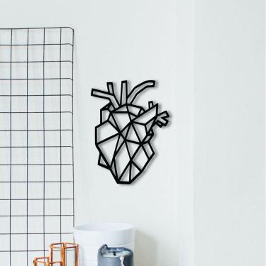 Imagem de Decoração De Parede Em Mdf 6mm Coração Anatômico Geométrico