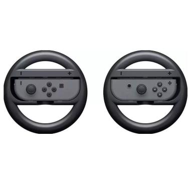 Imagem de Par Volante Nintendo Switch Controle Joy-Coin Grip Preto