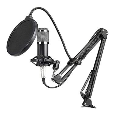 Imagem de Kiboule BM800 Profissional Microfone Condensador Podcast Equipamento de Transmissão ao Vivo Conjunto de Microfone USB MIC Microfone de Estúdio com Suporte de Braço Equipamento de Música para Estúdio ao Vivo e Transmissão