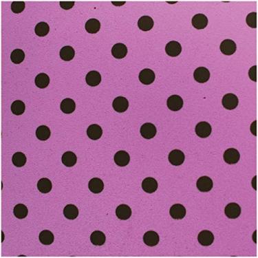 Imagem de Make+ 9783, Placa em Eva, Estampado, Rosa com Bolinha Marrom, 60 x 40 cm 2 mm, Pacote de 05