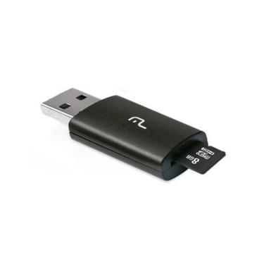 Imagem de Smartogo 2 em 1 Adaptador USB + Cartão De Memória Classe 4 8GB Preto Multilaser - MC120