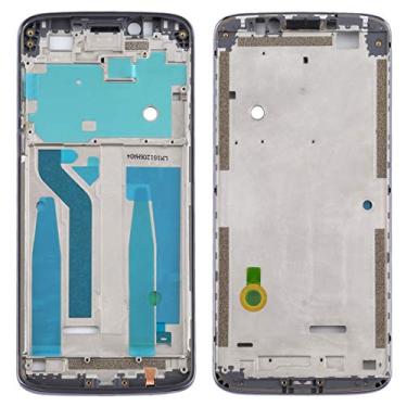 Imagem de HONGYAN Peças de substituição de telefone celular Placa da moldura da estrutura do LCD da caixa frontal para Motorola Moto E5 Plus Acessórios telefônicos