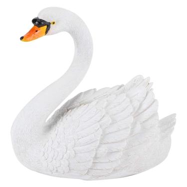 Imagem de Isca de cisne para gansos, isca de cisne para lagoa, decoração de dissuasão de pássaros, iscas flutuantes de caça, isca de plástico realista para caça de pato, decoração de jardim