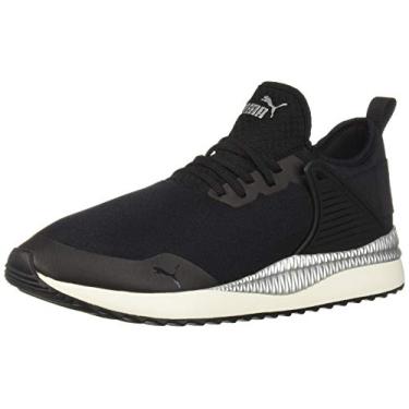 Imagem de PUMA Tênis adulto unissex Pacer Next Cage WNS, Puma, preto-puma preto-sussurro branco, 6.5