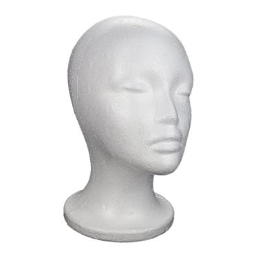 Imagem de menolana Chapéu de de espuma cabeça tampas peruca suporte de exibição acessório conveniente fone de ouvido portátil rack durável