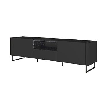 Imagem de Rack Domo 1,47 MT (LARG) cor Marquina com Preto Base Preta - 58134 Sun House