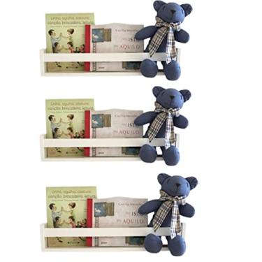 Imagem de Revisteiro de Parede em MDF KIT 3pç