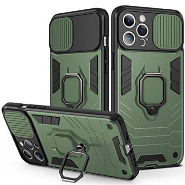 Imagem de Para iPhone 13 Slide Armor Capa de telefone à prova de choque para iPhone 12 11 13Pro Max XR XS Max X 14Pro max Tampa traseira do suporte de anel magnético, T4, para iPhone X