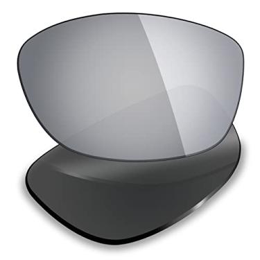 Imagem de Mryok Lentes de substituição polarizadas para Oakley Pit Bull Asian Fit OO9161 - Titânio prateado