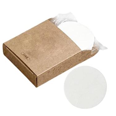 Imagem de Ioensy 100 peças de filtro de café redondo peças de reposição filtros de papel filtros de cesta portáteis, 53MM