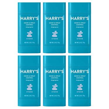 Imagem de Harry's Desodorante e antitranspirante – antitranspirante para controle de odor e suor para homens – Pedra (6 unidades)
