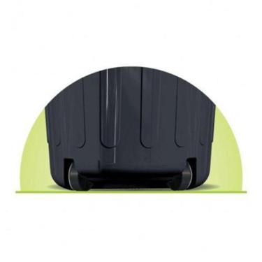 Imagem de Lixeira Cesto Organizadora 100 Litros Rodas E Tampa Preto