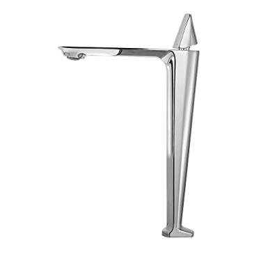 Imagem de Misturador de água quente torneira única para banheiro branco cromado torneira da pia do banheiro fria e,2