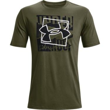 Imagem de Camiseta De Treino Masculina Under Armour Boxed Symbol Outline Ss