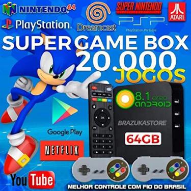Imagem de Vídeo Game Retro Gamer Box 20000 Jogos + 2 Controle Usb