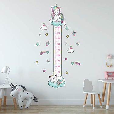 Imagem de Adesivo de Parede Unicórnio Teen Régua de Crescimento 152cm