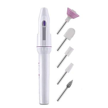 Imagem de Conjunto de manicure elétrico, conjunto de lixa elétrica portátil profissional de manicure pedicure para unhas com cuida