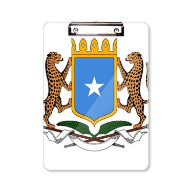 Imagem de Somália África Nacional Emblema Prancheta Pasta Bloco de Escrita Placa de Apoio A4