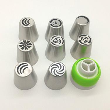 Imagem de Bicos Russo de Tulipas Para Confeitar 8pçs Aço Inox
