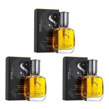 Imagem de Kit 3 Óleos Alfaparf Semi Di Lino Cristalli Liquid 30ml