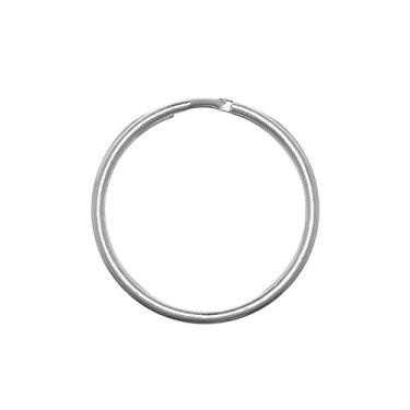 Imagem de Anéis de chave Paracord Planet Split – Aço com acabamento em níquel – Variedade de tamanhos e pacotes – Chaveiro com etiquetas de joias DIY