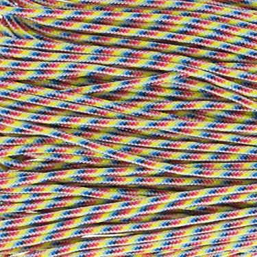 Imagem de Corda Paracord Tática de Náilon de 5 Fios West Coast 275-LB Resistência à tração – 2,38 mm, Light Stripes, 25 Feet