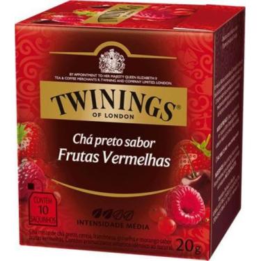 Imagem de 5 X Chá Preto 20 G Frutas Vermelhas Twinings Of London 20G 40 Sachês -