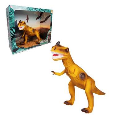 Dinossauro Articulado de Controle Remoto - Tiranossauro Rex - Com Luz e Som  - Dinosaur Planet - 53 cm - Yes Toys - superlegalbrinquedos