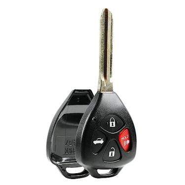 Imagem de Capa e almofada para controle remoto de entrada sem chave da Key Fob serve para Toyota 2008-2013 Avalon / 2007-2011 Camry / 2008-2013 Corolla / 2009-2014 Venza (HYQ12BBY, GQ4-29T)