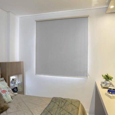 Imagem de Persiana Rolo Blackout Pinpoint Cinza - 1,40m x 1,70m