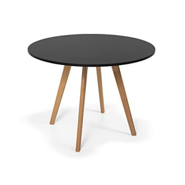 Imagem de Mesa de Jantar Laura Tampo:80cm Napole Decor (Preto)