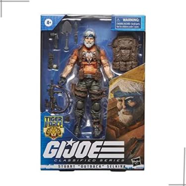 Imagem de GI Joe Boneco Classified Series, Figura Especial de 15 cm - Stuart “Outback” Selkirk - F4753 - Hasbro, Marrom, preto e laranja