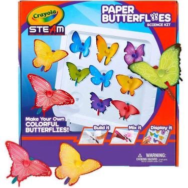 Imagem de Crayola Paper Butterfly Science Kit, BRINQUEDO STEAM, Presente para Crianças, 7, 8, 9, 10 anos