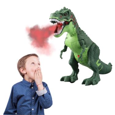 Brinquedo Dinossauro T-Rex Solta Fumaça com Luz e Som - SETOR STORE